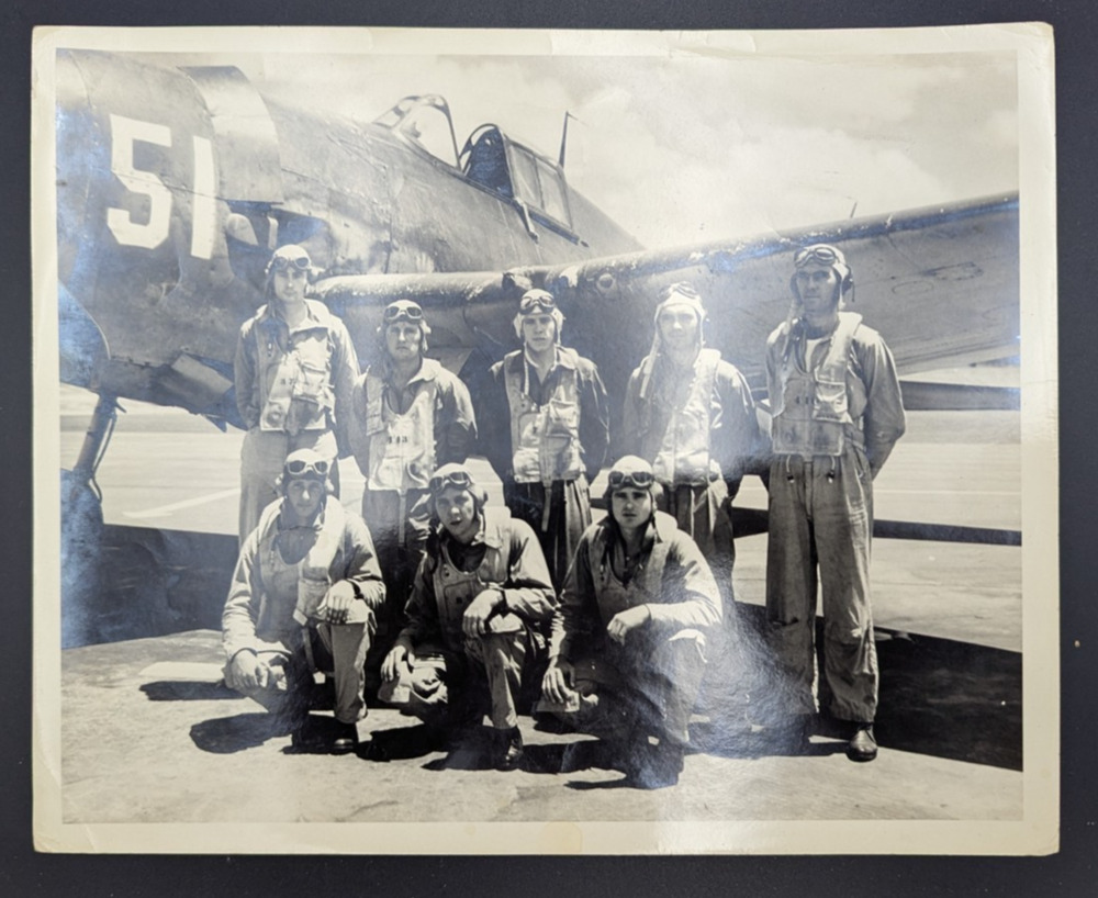 US Aviation Navy Fighter Pilots Photo WWII US Naval Station Vero Beach FL 1944